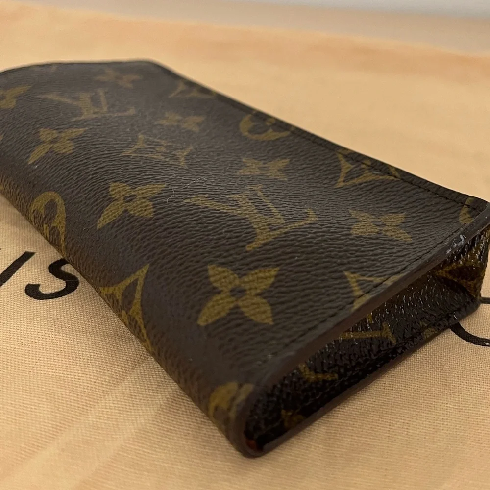 Louis Vuitton Eye Glass Case Monogram Rare 1996 France
